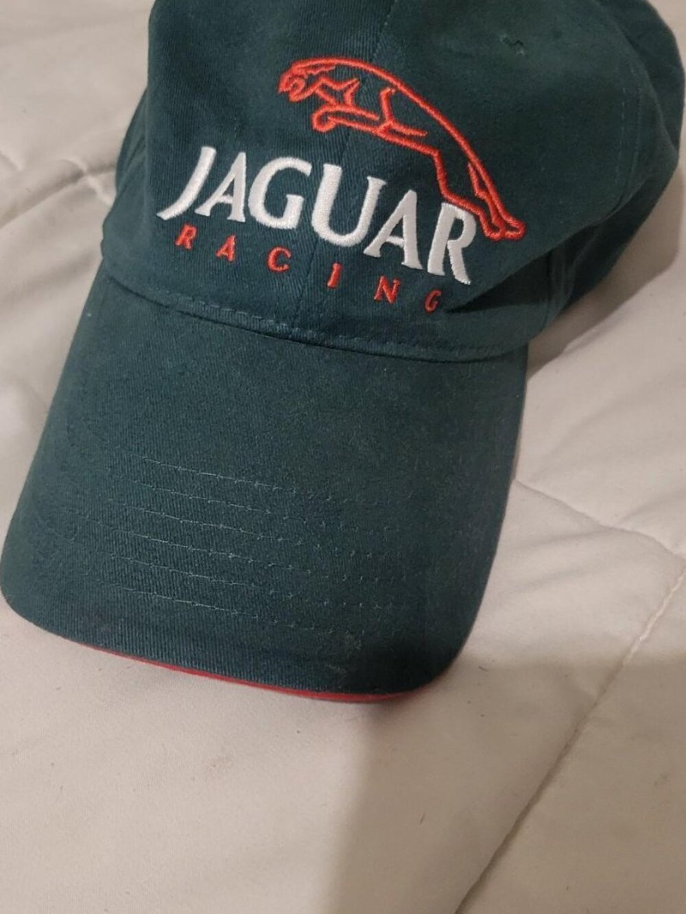 Jaguar Racing green and red cap